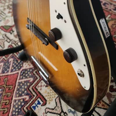 RARE! 1959 Harmony H-46 Stratotone Tobacco Burst USA image 14