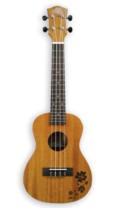 PukanaLa Model PU-CTT  "Clover" Tattoo Series Sapele Mahogany Tenor Ukulele image 1