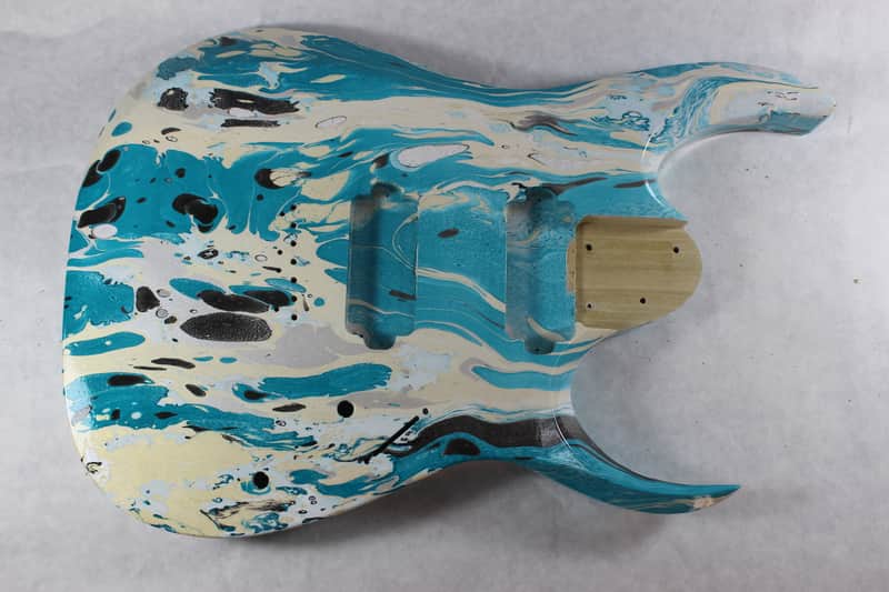 Swirled Hardtail RGD Guitar body fits Ibanez (tm) 7 string RG and UV Necks J1272 image 1