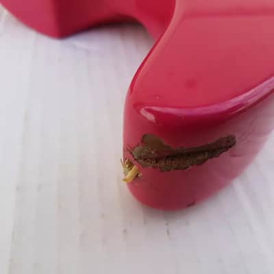 80's FENDER HM STRAT BODY - HOT PINK image 6