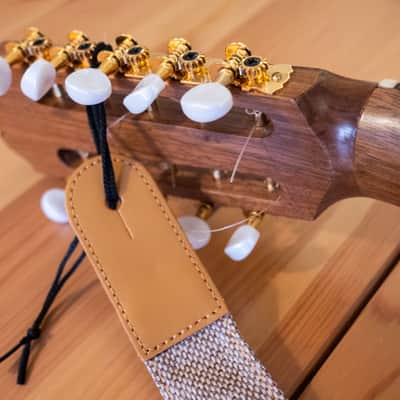Ronroco by Luthier Arnold Hennig very playable, case, strap, 6 sets of strings. 2019 Walnut image 9