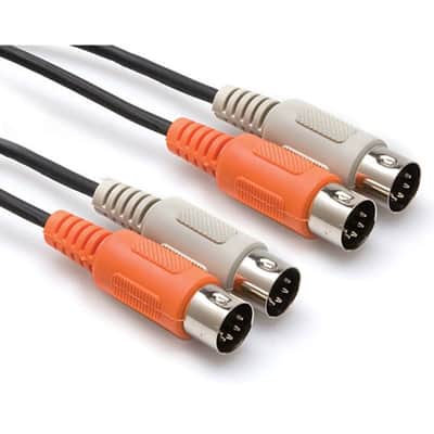 Hosa MID204 MID204 Dual 5-Pin MIDI Connector - 4 Meter