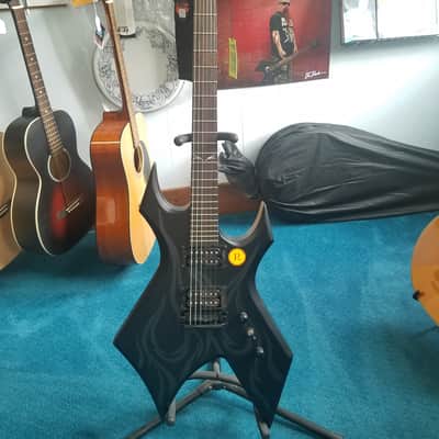 B.C. Rich KKW30 Kerry King Signature Warlock Ghost Flame Shadow Black