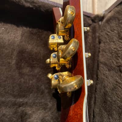 Dean USA custom shop Cadillac tiger eye 2003 - Tiger Eye Flame Top Burst image 8