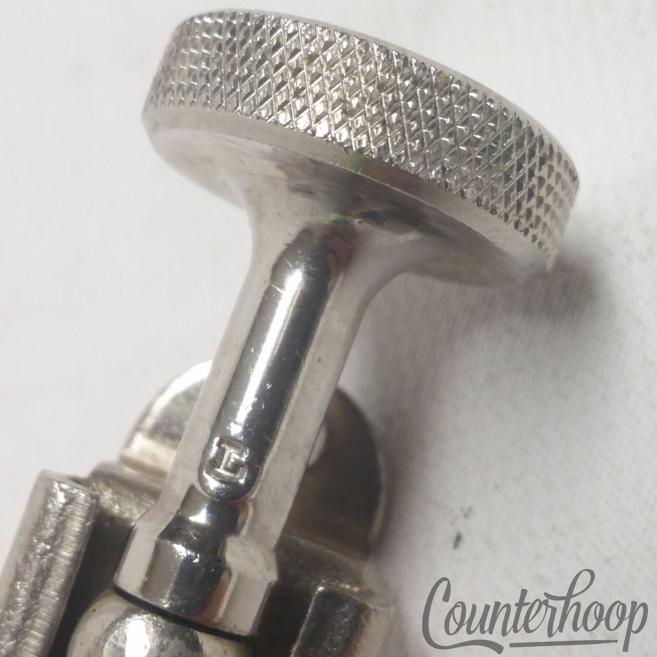 Leedy & Ludwig Snare Drum Strainer Nickel Vintage 40s 2 7/16"Marching Parade USA — main photograph