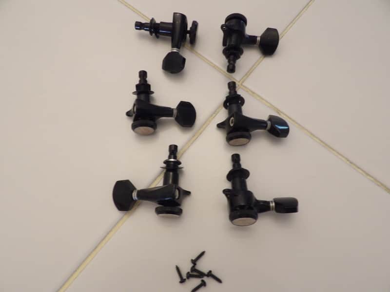 Guyker 3 X 3 Locking Guitar Tuner Set - Black image 1