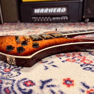 2015 B.C. Rich Mockingbird Pro X Custom Special X3 - Made In Korea - Tobacco Burst AAA Quilted Contoured Top w/ Gold Hardware image 13