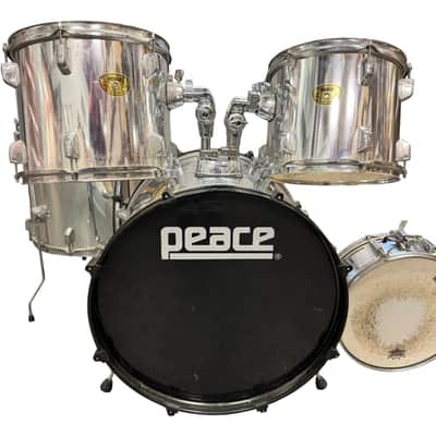 Peace Drums 5-Piece Drum Shell Kit, Chrome image 1
