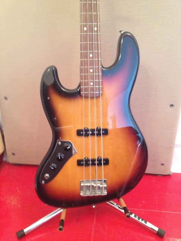 Fender Jazz Bass Made In Japan Tobacco Burst * * LEFTY - LEFT-HANDED * * + Padded Gig-Bag image 1
