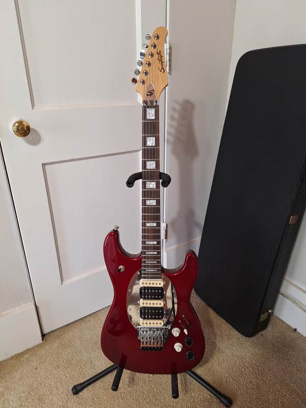 Sawtooth ES Hybrid Stratocaster 2000's - Gloss Metalic Red image 1