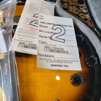 Epiphone The Dot Semi-Hollow Body Electric Guitar W/ Hard Case - 2007 - Vintage Sunburst (C013-G11) image 18
