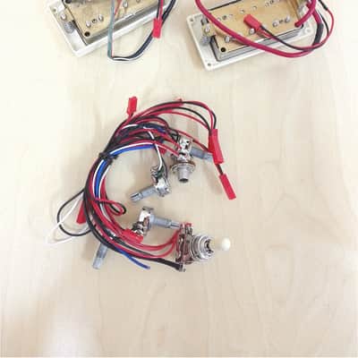 E238DIYPBDIY Solid Body Electric Guitar DIY Kit, No-Soldering, Flame Maple Veneer image 6