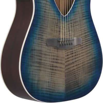 Ibanez ALT50FABDB Altstar Acoustic Guitar in Blue Doom Burst High Gloss image 3