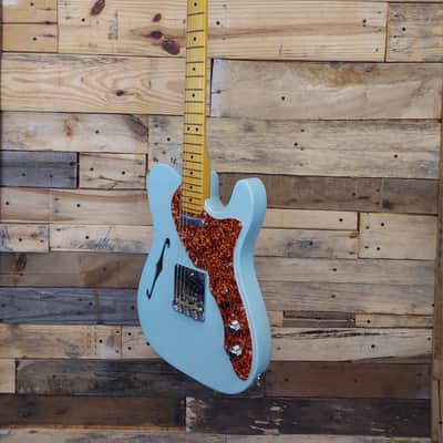 Fender American Professional II Telecaster Thinline 2024 - Present - Transparent Daphne Blue image 5