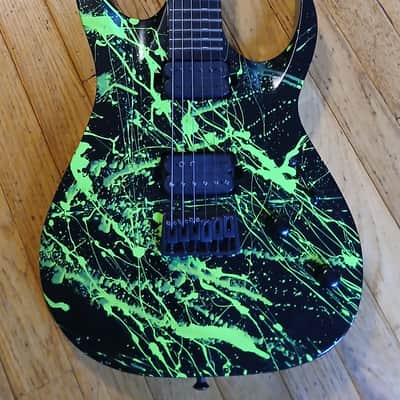 Solar Guitars A2.6 - Toxic Green Splatter image 3