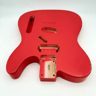 MJT Telecaster Body Alder Relic Nitro Fiesta Red Light mjt6585 image 4
