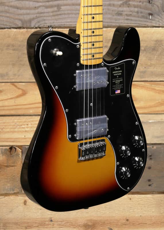 Fender American Vintage II 1975 Telecaster Deluxe Electric Guitar 3-Color Sunburst w/ Case image 1