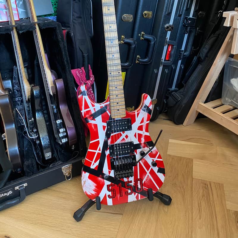 Squier Frankenstrat Evh Stripes Relic
