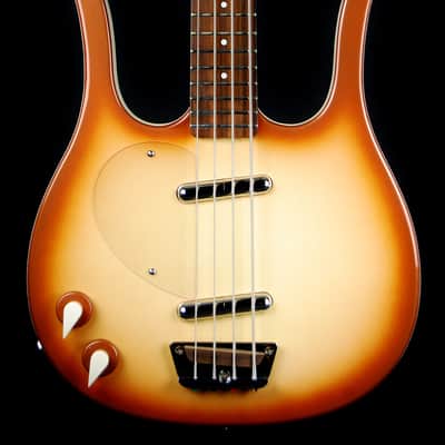 New! Danelectro Lefty 58 Longhorn Short Scale 4-String Electric Bass Copperburst image 1