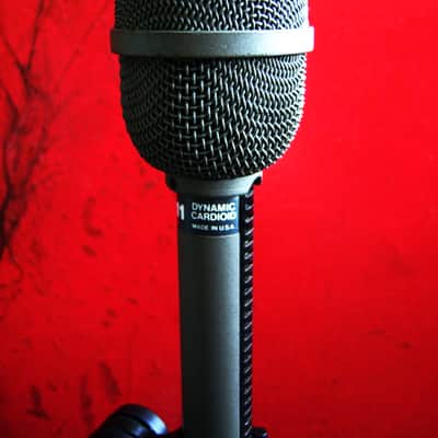 Vintage 1980's USA Electro-Voice PL11 / RE11 Supercardioid Dynamic Microphone Low Z w accessories image 13