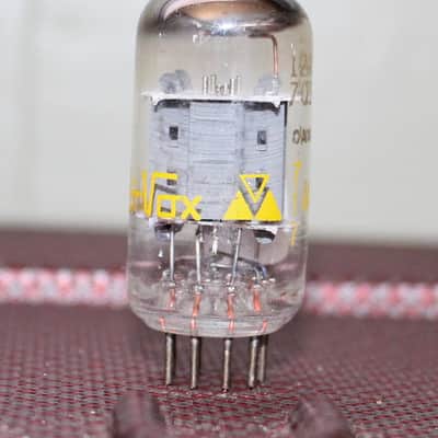 WESTINGHOUSE 7025 CANADA 12AX7 GRAY PLATE HALO GETTER TEST GOOD VINTAGE 1960'S image 3
