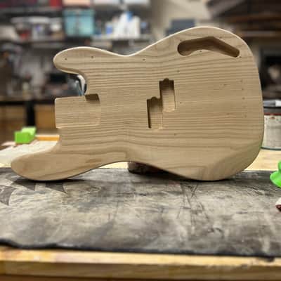 Madlad Instruments Ash Precision Bass PBass Style Body (custom made with pride in north Texas) - Unfinished image 3