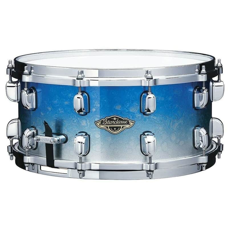 Tama Starclassic Walnut/Birch Snare Drum 14x6.5 Molten Blue Ice Fade image 1