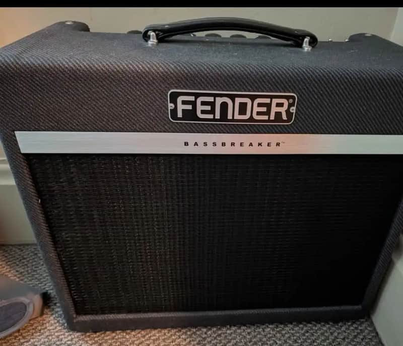 Fender Bassbreaker 15 15-Watt 1x12" Guitar Combo 2016 - 2024 - Gray Tweed image 1