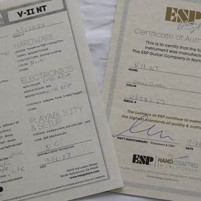 ESP USA V-II NT Oasis Green EMG image 14