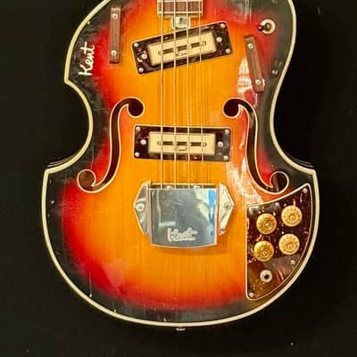 Original Kent 833 Violin style 1966 bass burst image 1