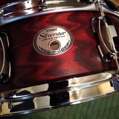 6pc. Tama Silverstar Limited Edition Tamo Ash Set w/ Rack / Red Satin Mahogany image 10