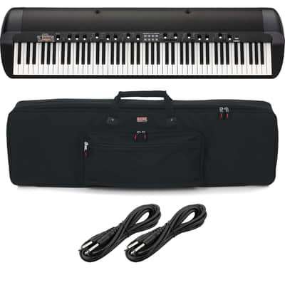 Korg SV-2 88-Key Vintage Piano, Gator GK88 Case, (2) 1/4 Cables Bundle
