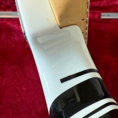 EVH Eddie Van Halen Black/White Striped Series Guitar Seymour Duncan 78 Pickup image 7