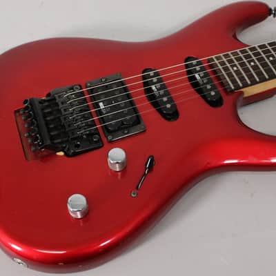 1987 Ibanez 540R Radius Series Floyd Rose HSS MIJ Jewel Red Finish w/HSC image 11