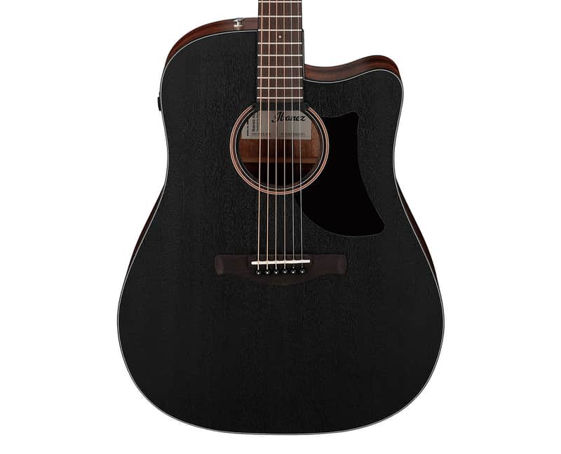 Used Ibanez AAD190CEWKH Adanced A/E Guitar - Weathered Black Open Pore image 1