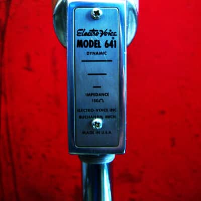 Vintage 1960's Electro-Voice 641 Omnidirectional Dynamic Microphone RARE Lo Z w cable 638 636 630 image 9