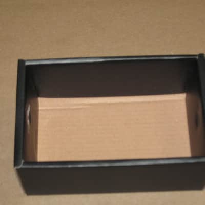 less than light average wear Boss EMPTY BOX for GE-7 Equalizer (NO pedal / NO paperwork) specifically from 2017 -  but can be a home for other year GE7 pedal) outside of box is black with blue, light green, & white graphic image 25