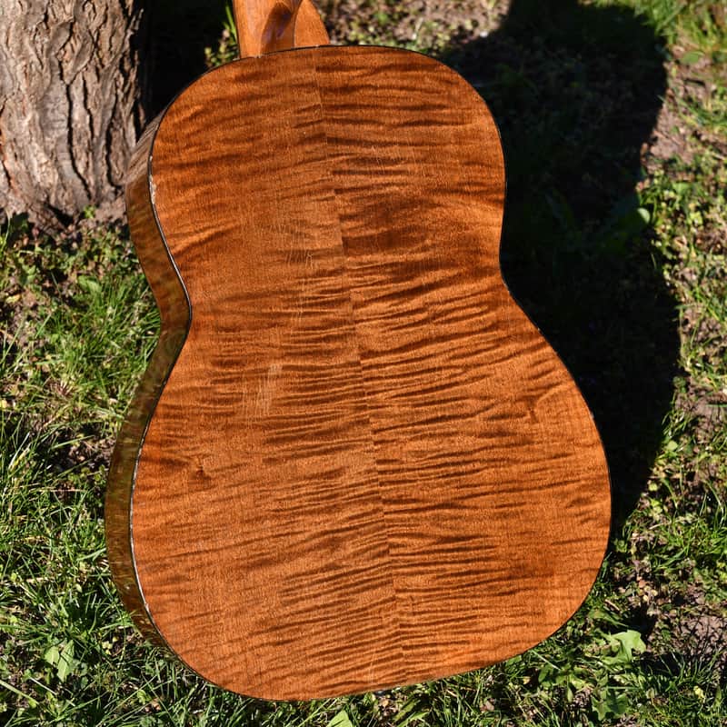 ✴️ Video Included – Masterbuilt 1991 Schneider Classical Guitar, Flame Maple – Great Condition and Excellent Sound image 1