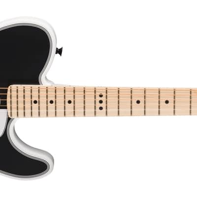 Fender Jack White Triplesonic Acoustasonic Telecaster Satin Arctic White with Black Top image 12