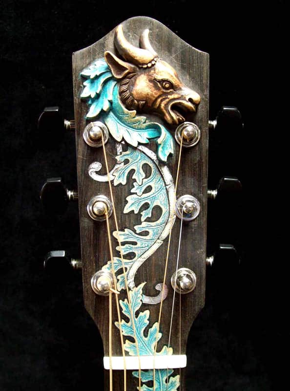 Blueberry Handmade Acoustic Guitar Dreadnought Taurus (Zodiac) built to order image 1