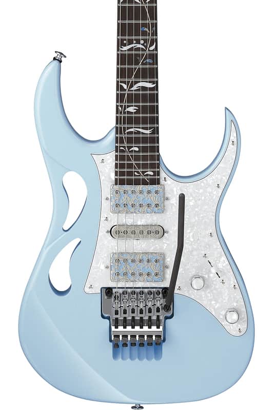 Mint Ibanez PIA3761 Steve Vai Signature Blue Powder w/case image 1