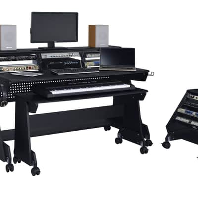Musiea EX88 Series 88 Keys Music Studio Desk Workstation with Rack Cabinet (Black) image 2
