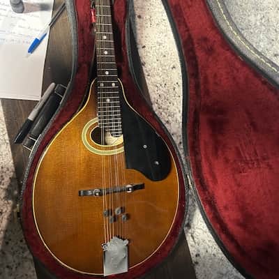 Washburn Jethro Burns M-3 SBR 1974 - Brown Sunburst image 3