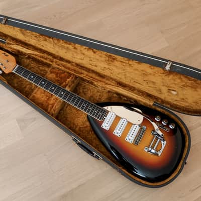 1960s Vox Mark VI Teardrop Vintage Electric Guitar Sunburst w/ Case, Eko image 18