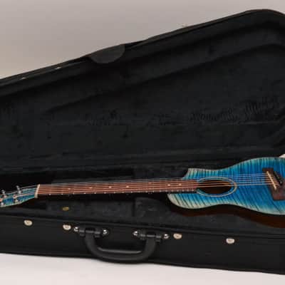 Ibanez EWP32FM Piccolo Acoustic Guitar Blue Burst W/CASE image 8