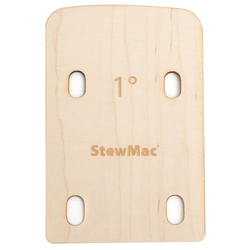 StewMac Neck Shim for Bass, Shaped, 1 degree image 1