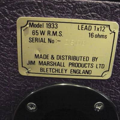2 Marshall 1933 JCM800 1x12 Guitar Speaker Cabinet s image 3