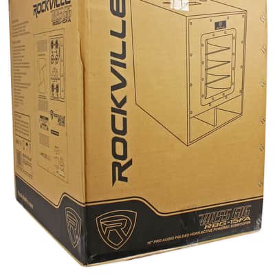 (2) Rockville RPG15 15" Powered 1000W DJ/PA Speakers+(2) 15" Subwoofers+Poles image 9