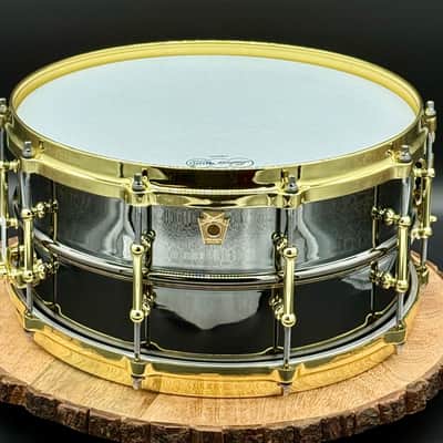 Ludwig LB417BT "Brass On Brass" Black Beauty 6.5x14" 10-Lug Brass Snare Drum with Tube Lugs, Brass Hardware 2003 - Present - Black Nickel-Plated image 1