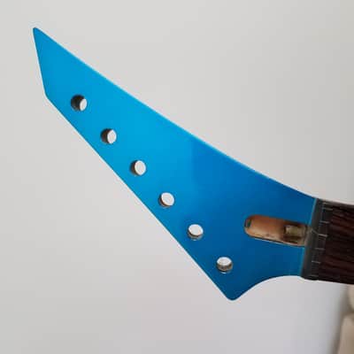 Chandler Super Strat Body And Neck - 80s? 90s? Blue Flame - Similar to Kramer or Jackson image 14